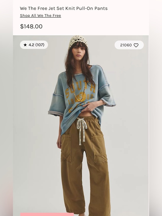 We The Free Denim - We The Free Olive-Tan Boyfriend Cargo Jeans